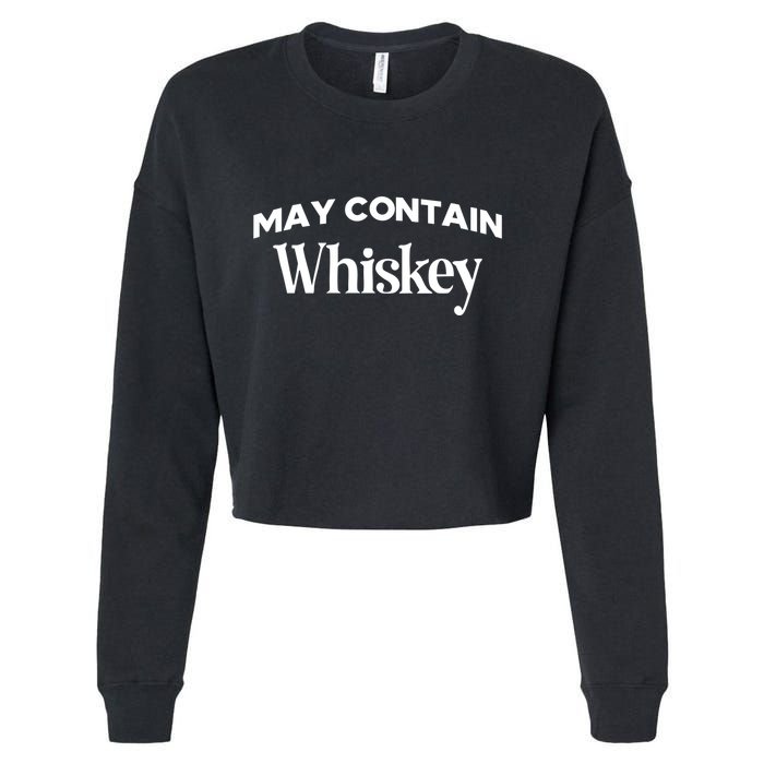 Johnny Bananas May Contain Whiskey Cropped Pullover Crew