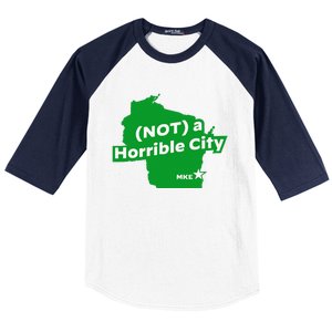 Joe Biden Not A Horrible City Milwaukee Anti Donald Trump Baseball Sleeve Shirt