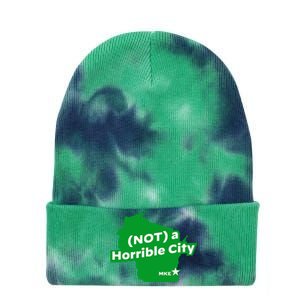 Joe Biden Not A Horrible City Milwaukee Anti Donald Trump Tie Dye 12in Knit Beanie