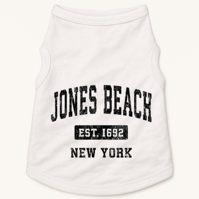 Jones Beach New York Ny Vintage Established Athletic Sports Design Doggie Tank