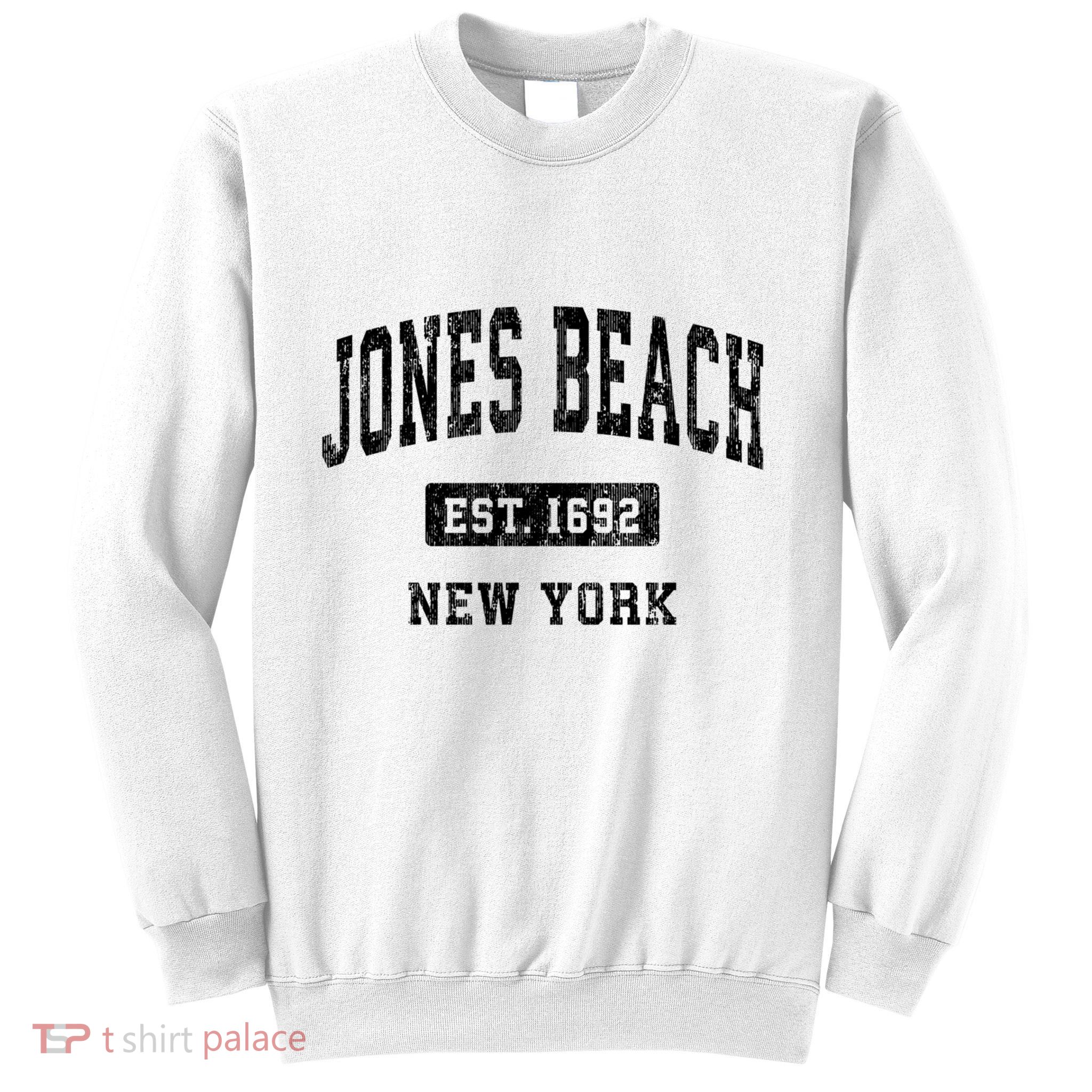 Jones Beach New York Ny Vintage Established Athletic Sports Design Sweatshirt