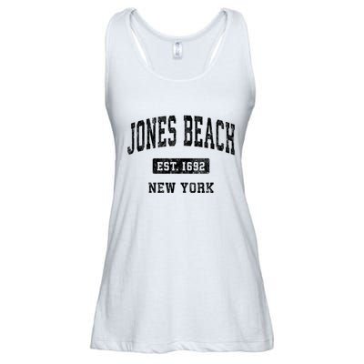 Jones Beach New York Ny Vintage Established Athletic Sports Design Ladies Essential Flowy Tank
