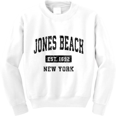 Jones Beach New York Ny Vintage Established Athletic Sports Design Kids Sweatshirt
