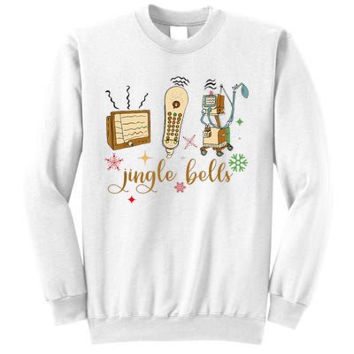 Jingle Bells Nurse Christmas Icu Nicu Rn Er Cvicu Tech Nurse Sweatshirt