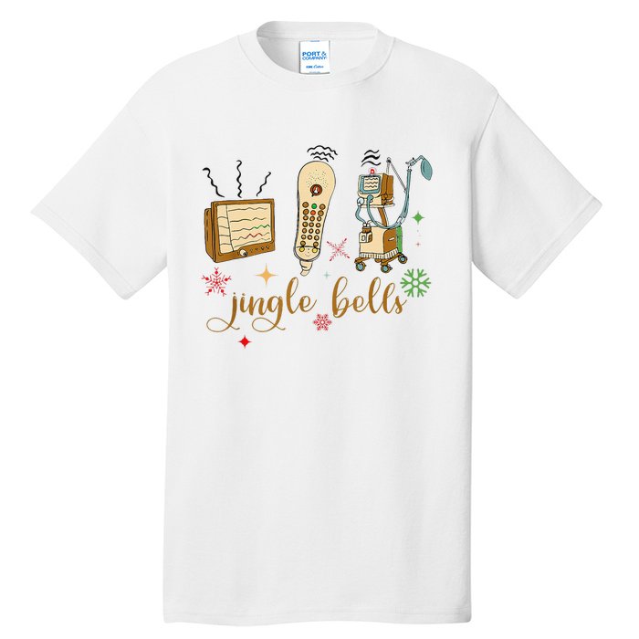 Jingle Bells Nurse Christmas Icu Nicu Rn Er Cvicu Tech Nurse Tall T-Shirt