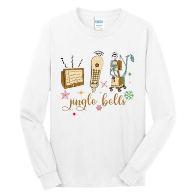 Jingle Bells Nurse Christmas Icu Nicu Rn Er Cvicu Tech Nurse Tall Long Sleeve T-Shirt