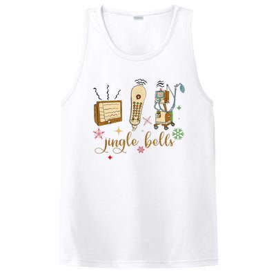 Jingle Bells Nurse Christmas Icu Nicu Rn Er Cvicu Tech Nurse PosiCharge Competitor Tank