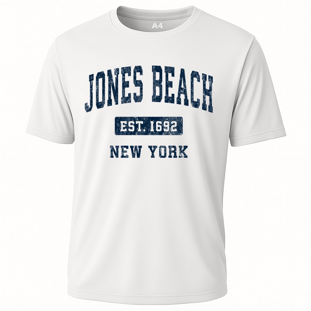 Jones Beach New York Ny Vintage Athletic Sports Performance Shirt
