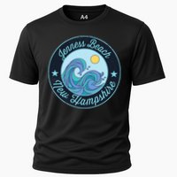 Jenness Beach Nh New Hampshire Souvenir Nautical Surfer Grap Cooling Performance Crew T-Shirt