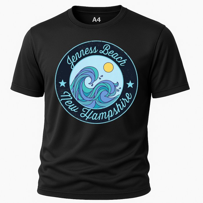 Jenness Beach Nh New Hampshire Souvenir Nautical Surfer Grap Cooling Performance Crew T-Shirt