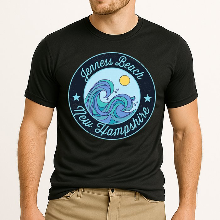 Jenness Beach Nh New Hampshire Souvenir Nautical Surfer Grap Cooling Performance Crew T-Shirt