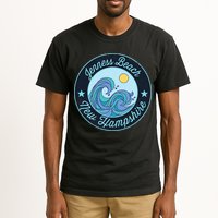 Jenness Beach Nh New Hampshire Souvenir Nautical Surfer Grap Tall T-Shirt