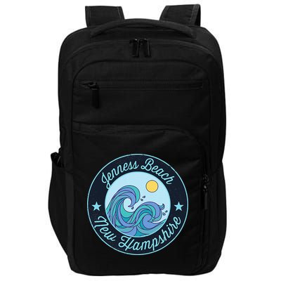 Jenness Beach Nh New Hampshire Souvenir Nautical Surfer Grap Impact Tech Backpack