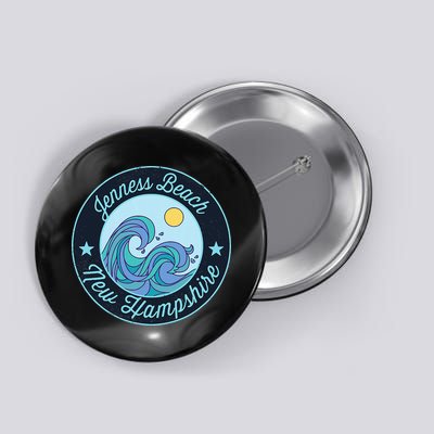 Jenness Beach Nh New Hampshire Souvenir Nautical Surfer Grap Button