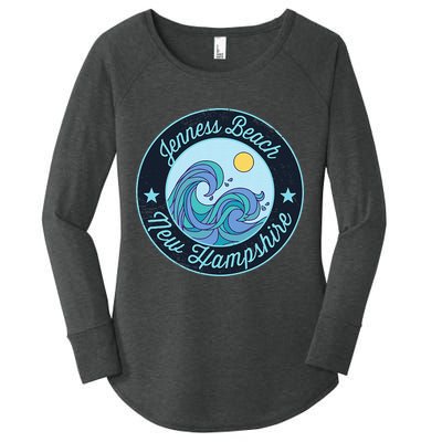 Jenness Beach Nh New Hampshire Souvenir Nautical Surfer Grap Women's Perfect Tri Tunic Long Sleeve Shirt