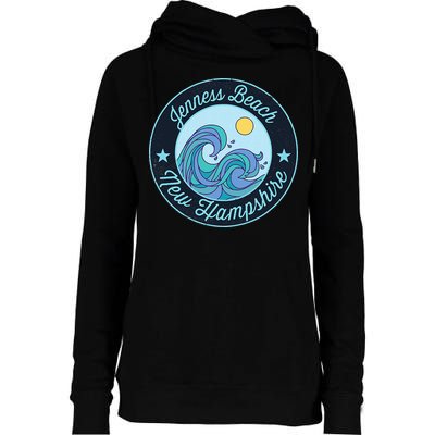 Jenness Beach Nh New Hampshire Souvenir Nautical Surfer Grap Womens Funnel Neck Pullover Hood