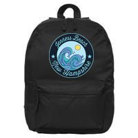 Jenness Beach Nh New Hampshire Souvenir Nautical Surfer Grap 16 in Basic Backpack