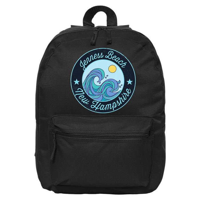 Jenness Beach Nh New Hampshire Souvenir Nautical Surfer Grap 16 in Basic Backpack