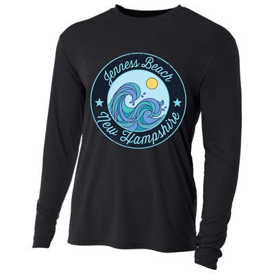 Jenness Beach Nh New Hampshire Souvenir Nautical Surfer Grap Cooling Performance Long Sleeve Crew