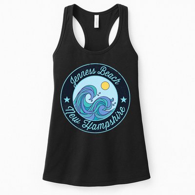 Jenness Beach Nh New Hampshire Souvenir Nautical Surfer Grap Womens Tank Top