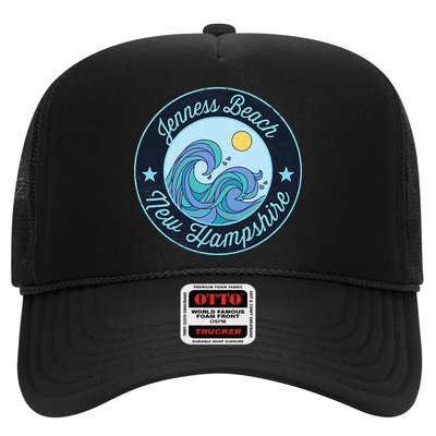 Jenness Beach Nh New Hampshire Souvenir Nautical Surfer Grap Trucker Hat