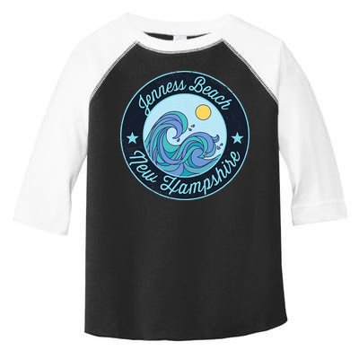 Jenness Beach Nh New Hampshire Souvenir Nautical Surfer Grap Toddler Fine Jersey T-Shirt