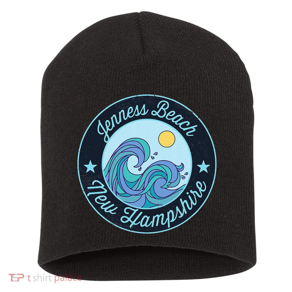 Jenness Beach Nh New Hampshire Souvenir Nautical Surfer Grap Short Acrylic Beanie