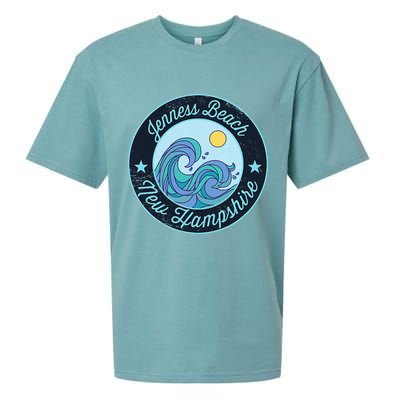 Jenness Beach Nh New Hampshire Souvenir Nautical Surfer Grap Sueded Cloud Jersey T-Shirt