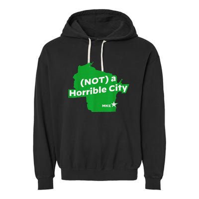 Joe Biden Not A Horrible City Milwaukee Anti Donald Trump Garment-Dyed Fleece Hoodie