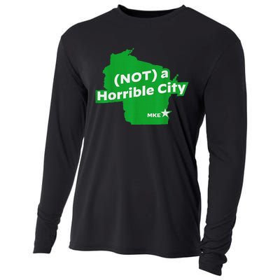 Joe Biden Not A Horrible City Milwaukee Anti Donald Trump Cooling Performance Long Sleeve Crew