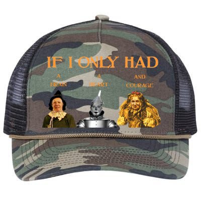 Joe Biden Nancy Pelosi Chuck Schumer Scarecrow Tin Woodman Lion Retro Rope Trucker Hat Cap