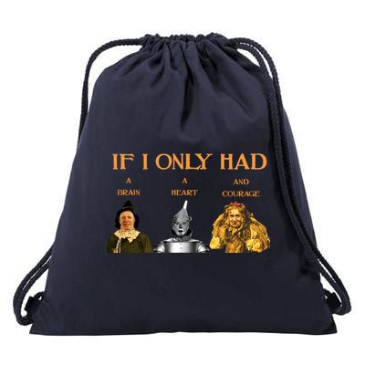 Joe Biden Nancy Pelosi Chuck Schumer Scarecrow Tin Woodman Lion Drawstring Bag