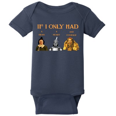 Joe Biden Nancy Pelosi Chuck Schumer Scarecrow Tin Woodman Lion Baby Bodysuit
