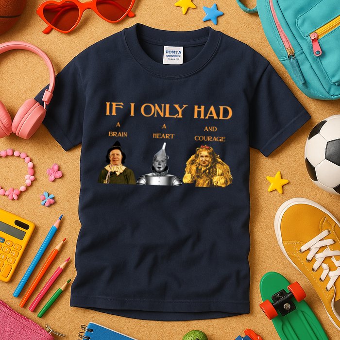 Joe Biden Nancy Pelosi Chuck Schumer Scarecrow Tin Woodman Lion Kids T-Shirt