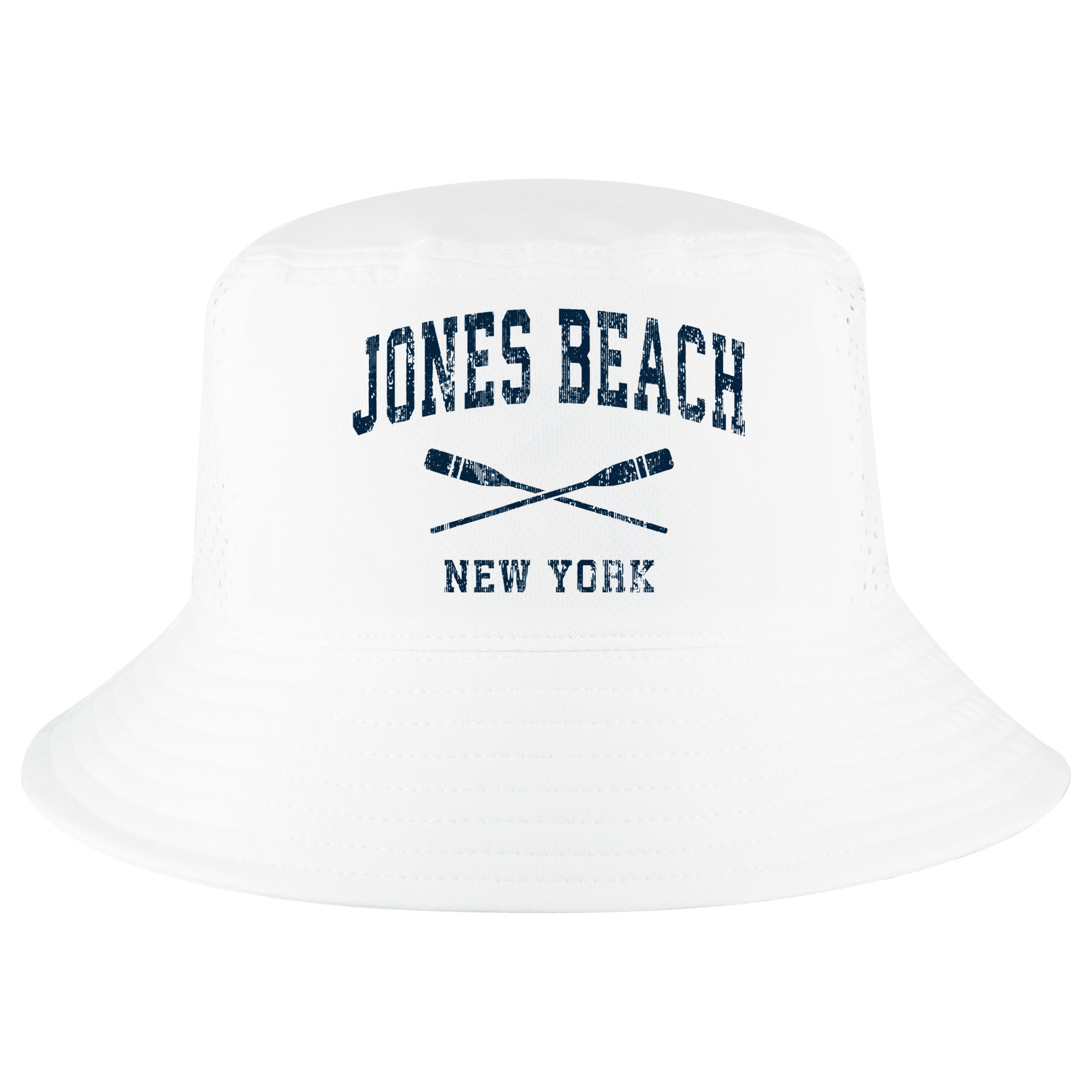 Jones Beach New York Vintage Nautical Paddles Sports Oars Cool Comfort Performance Bucket Hat