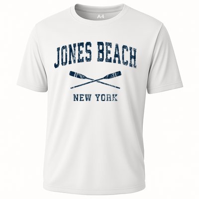Jones Beach New York Vintage Nautical Paddles Sports Oars Cooling Performance Crew T-Shirt