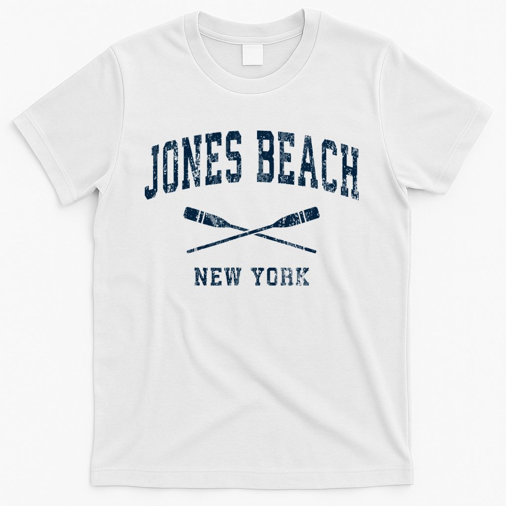 Jones Beach New York Vintage Nautical Paddles Sports Oars T-Shirt