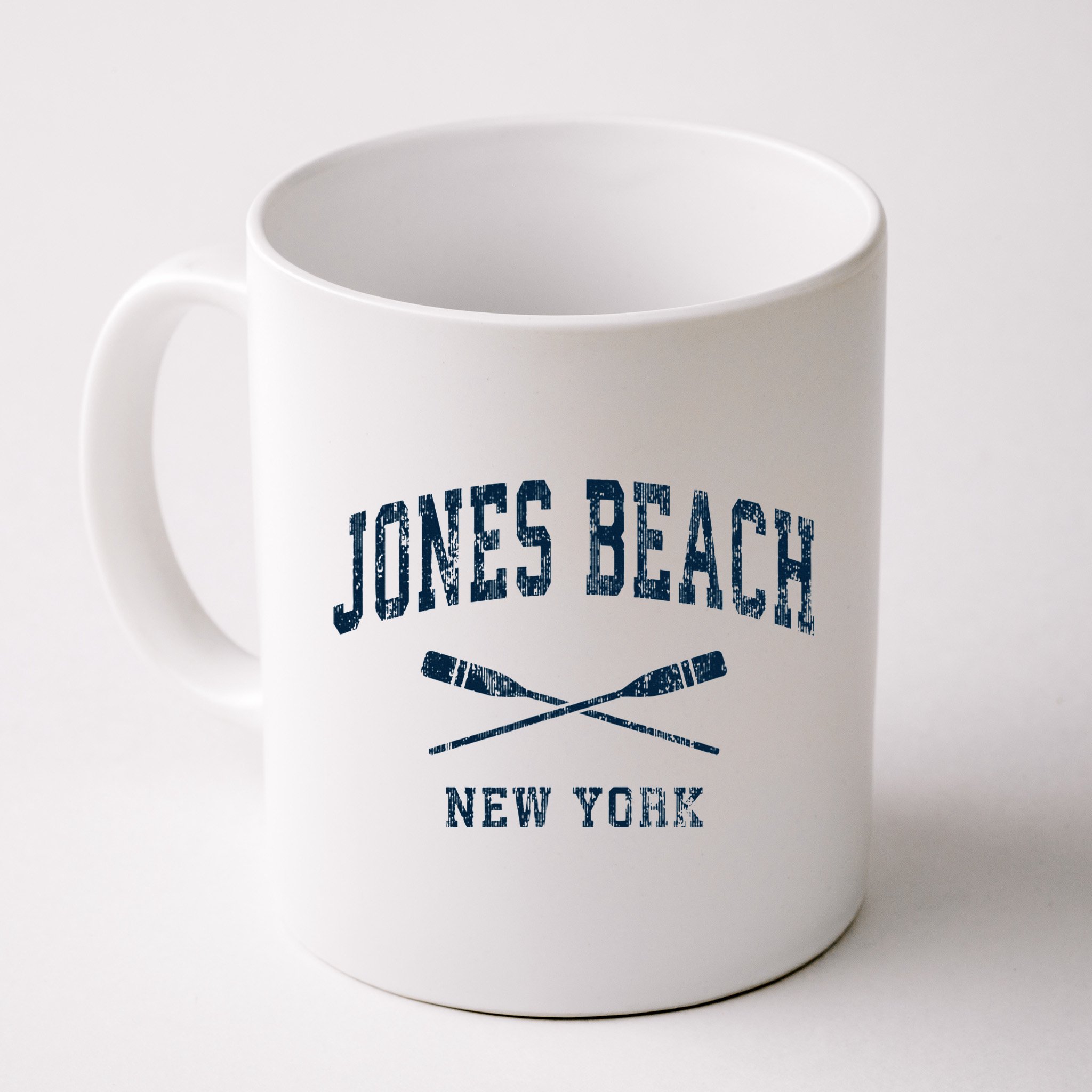 Jones Beach New York Vintage Nautical Paddles Sports Oars Mug