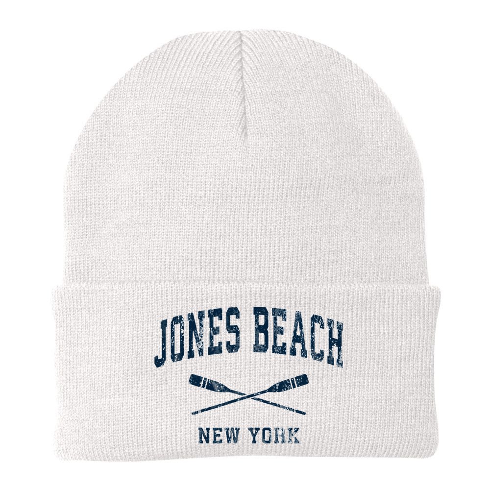 Jones Beach New York Vintage Nautical Paddles Sports Oars Beanie