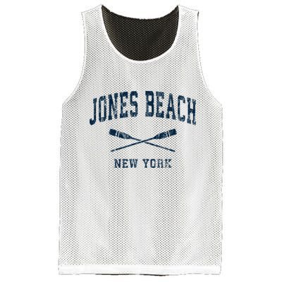 Jones Beach New York Vintage Nautical Paddles Sports Oars Mesh Reversible Basketball Jersey Tank