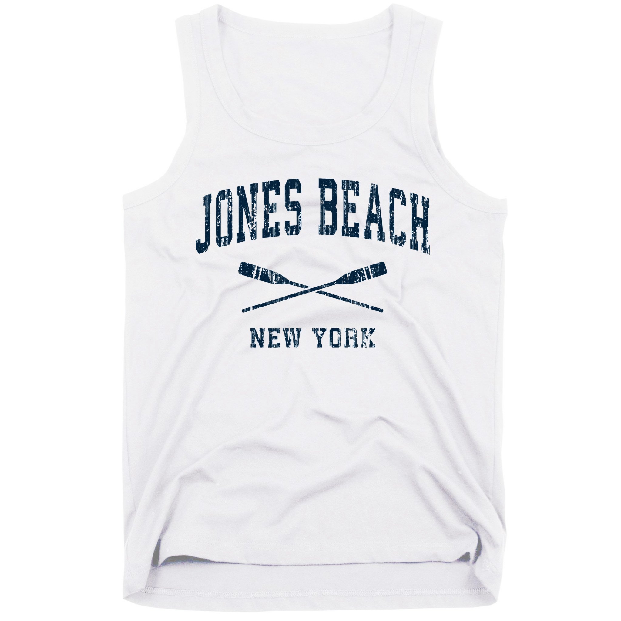 Jones Beach New York Vintage Nautical Paddles Sports Oars Tank Top