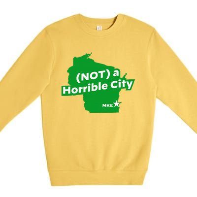 Joe Biden Not A Horrible City Milwaukee Anti Donald Trump Premium Crewneck Sweatshirt