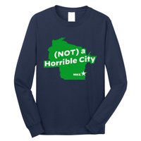 Joe Biden Not A Horrible City Milwaukee Anti Donald Trump Long Sleeve Shirt