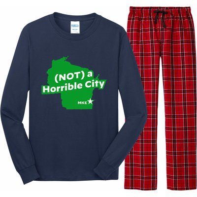 Joe Biden Not A Horrible City Milwaukee Anti Donald Trump Long Sleeve Pajama Set