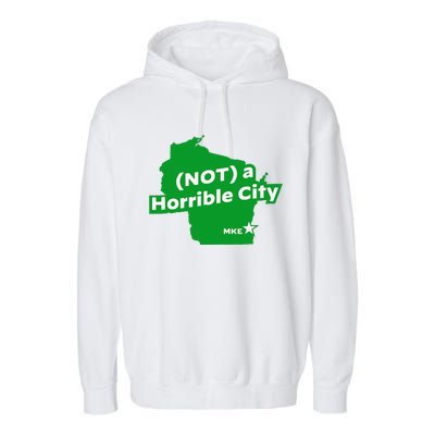 Joe Biden Not A Horrible City Milwaukee Anti Donald Trump Garment-Dyed Fleece Hoodie