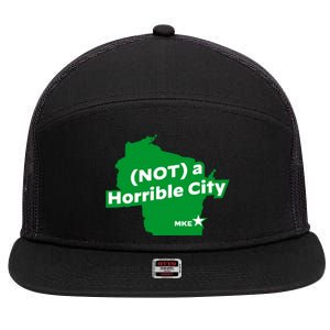 Joe Biden Not A Horrible City Milwaukee Anti Donald Trump 7 Panel Mesh Trucker Snapback Hat