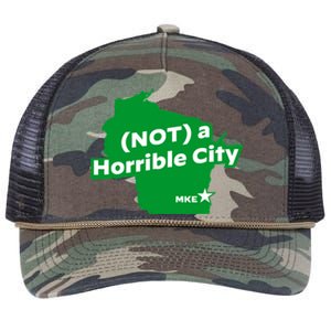 Joe Biden Not A Horrible City Milwaukee Anti Donald Trump Retro Rope Trucker Hat Cap