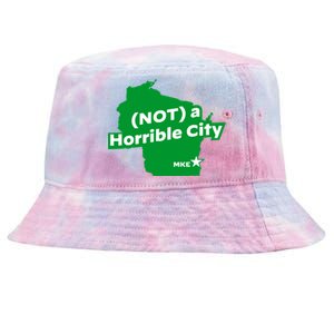 Joe Biden Not A Horrible City Milwaukee Anti Donald Trump Tie-Dyed Bucket Hat