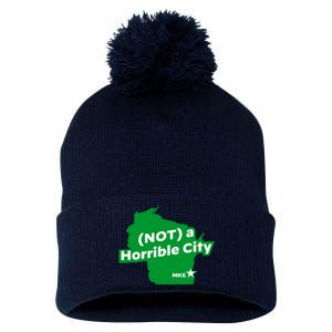 Joe Biden Not A Horrible City Milwaukee Anti Donald Trump Pom Pom 12in Knit Beanie