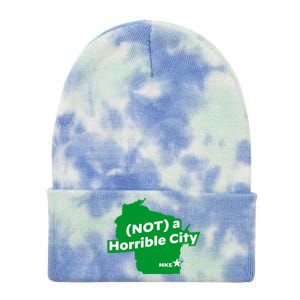 Joe Biden Not A Horrible City Milwaukee Anti Donald Trump Tie Dye 12in Knit Beanie